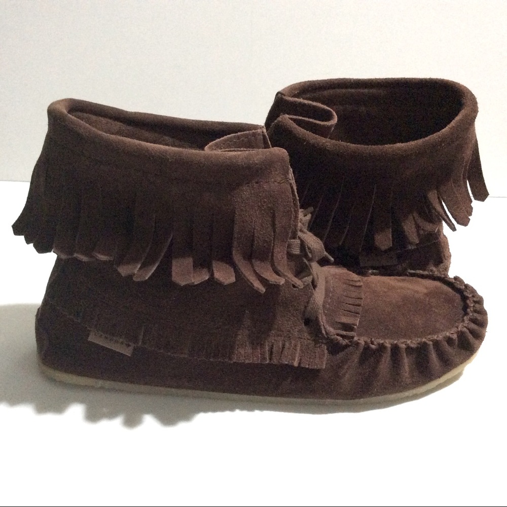Laurentian Chief suede leather moccasins boots